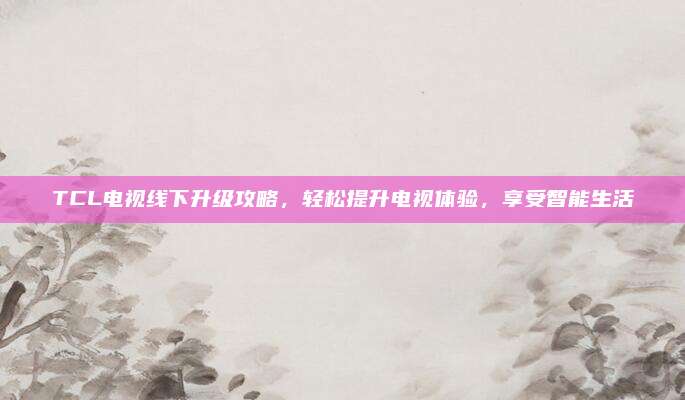 TCL电视线下升级攻略,轻松提升电视体验,享受智能生活