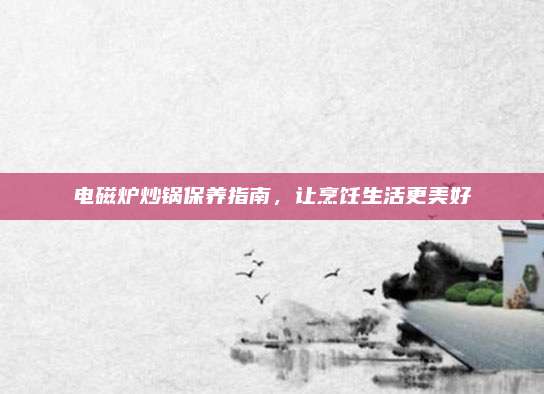 电磁炉炒锅保养指南,让烹饪生活更美好
