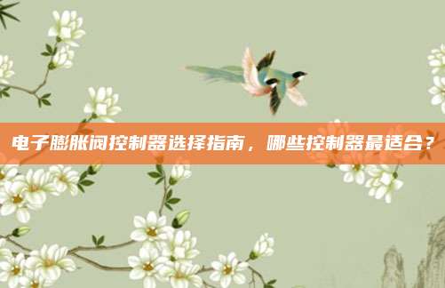 电子膨胀阀控制器选择指南,哪些控制器最适合?