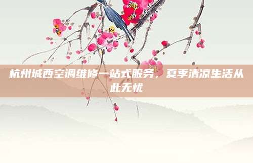 杭州城西空调维修一站式服务,夏季清凉生活从此无忧