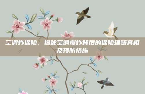 空调炸保险,揭秘空调爆炸背后的保险理赔真相及预防措施