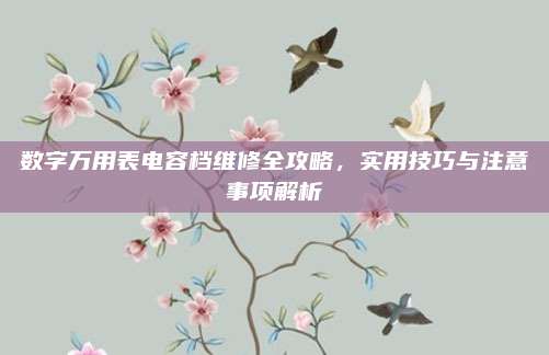 数字万用表电容档维修全攻略,实用技巧与注意事项解析