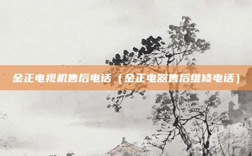 金正电视机售后电话（金正电器售后维修电话）