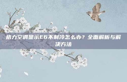 格力空调显示E6不制冷怎么办?全面解析与解决方法