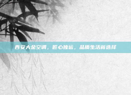 西安大金空调,匠心独运,品质生活新选择