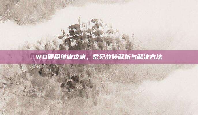 WD硬盘维修攻略，常见故障解析与解决方法