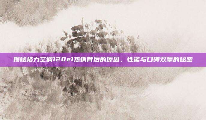 揭秘格力空调120e1热销背后的原因，性能与口碑双赢的秘密