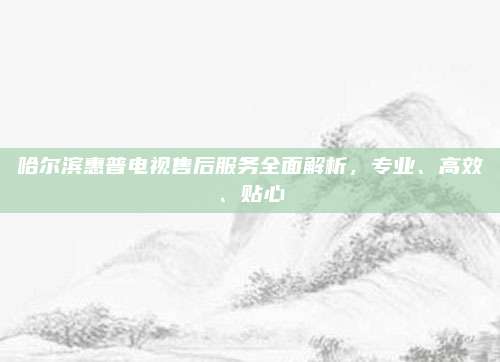 哈尔滨惠普电视售后服务全面解析,专业、高效、贴心