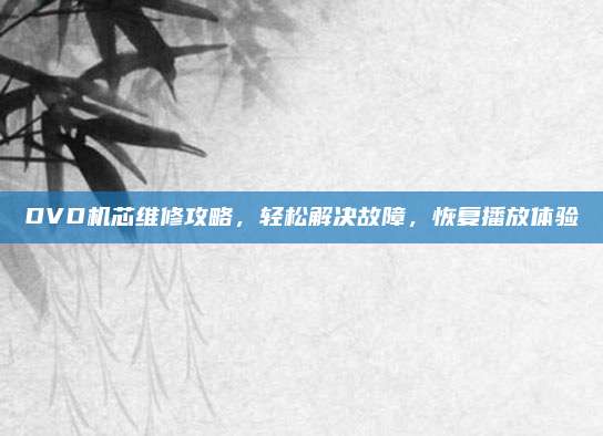 DVD机芯维修攻略,轻松解决故障,恢复播放体验