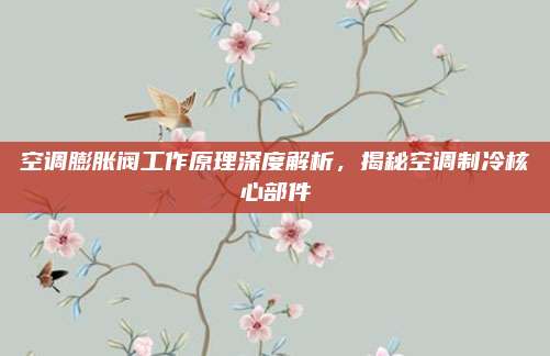 空调膨胀阀工作原理深度解析,揭秘空调制冷核心部件