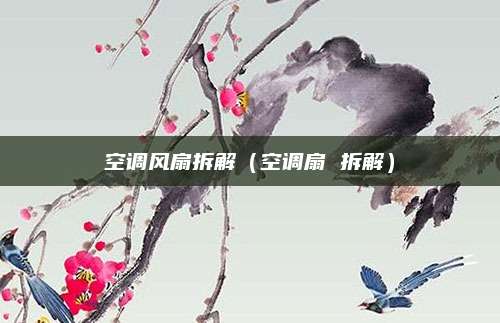 空调风扇拆解（空调扇 拆解）