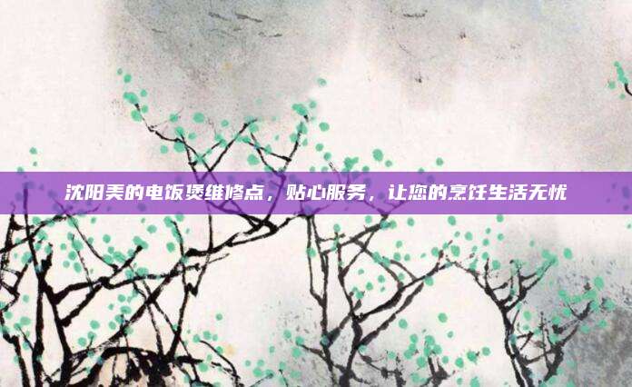 沈阳美的电饭煲维修点,贴心服务,让您的烹饪生活无忧
