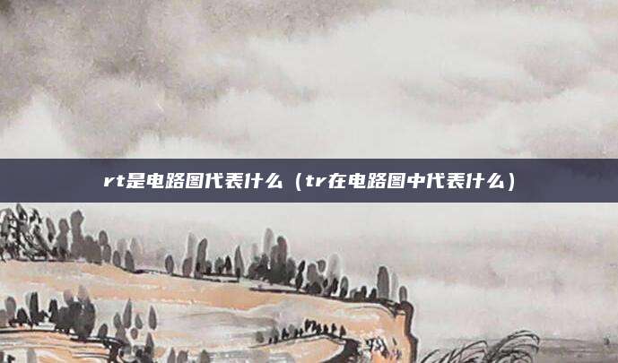 rt是电路图代表什么（tr在电路图中代表什么）
