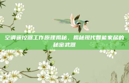 空调遥控器工作原理揭秘,揭秘现代智能家居的秘密武器