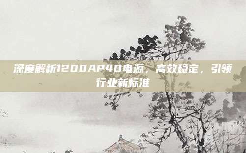 深度解析1200AP40电源，高效稳定，引领行业新标准