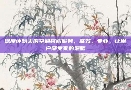 深度评测美的空调客服服务,高效、专业,让用户感受家的温暖