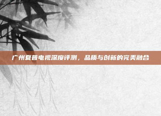 广州夏普电视深度评测,品质与创新的完美融合