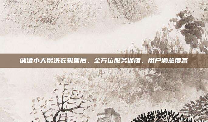 湘潭小天鹅洗衣机售后,全方位服务保障,用户满意度高