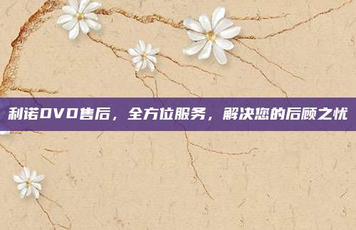 利诺DVD售后,全方位服务,解决您的后顾之忧