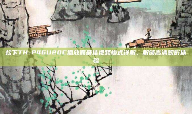 松下TH-P46U20C播放器最佳视频格式详解,解锁高清观影体验