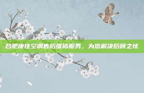 合肥康佳空调售后维修服务，为您解决后顾之忧