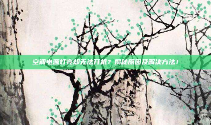 空调电源灯亮却无法开机?揭秘原因及解决方法!