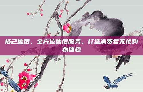 格己售后,全方位售后服务,打造消费者无忧购物体验