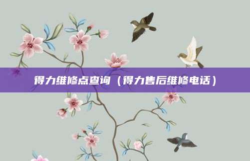 得力维修点查询(得力售后维修电话)