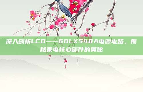 深入剖析LCD一一60LX540A电源电路,揭秘家电核心部件的奥秘