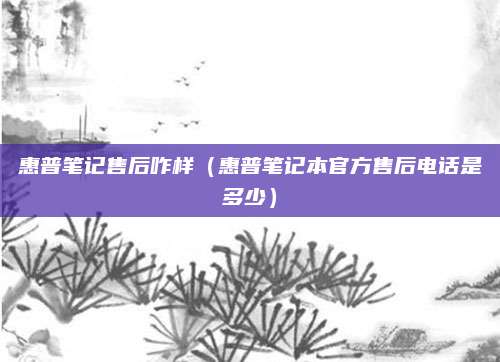 惠普笔记售后咋样（惠普笔记本官方售后电话是多少）