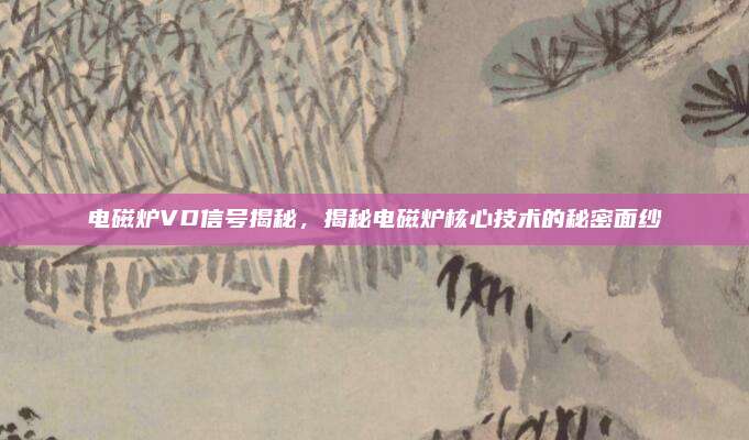 电磁炉VD信号揭秘,揭秘电磁炉核心技术的秘密面纱