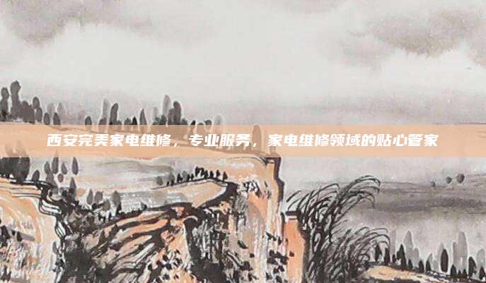 西安完美家电维修,专业服务,家电维修领域的贴心管家