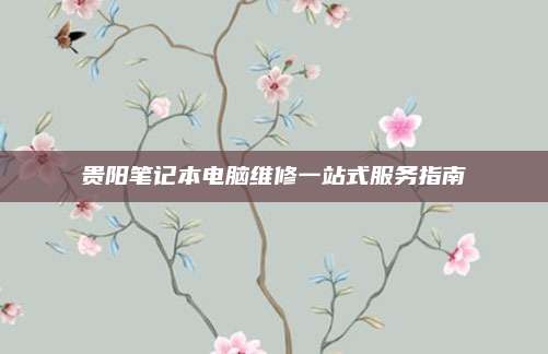 贵阳笔记本电脑维修一站式服务指南