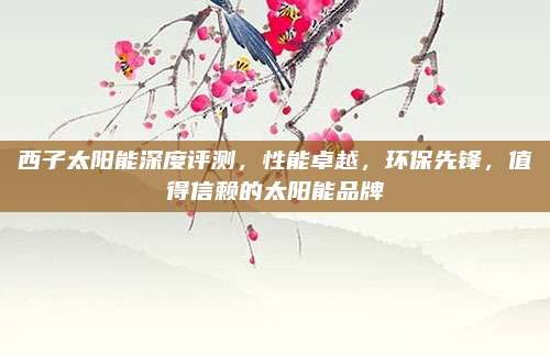 西子太阳能深度评测,性能卓越,环保先锋,值得信赖的太阳能品牌