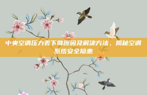 中央空调压力表下降原因及解决方法,揭秘空调系统安全隐患