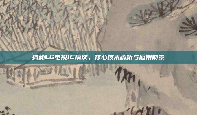 揭秘LG电视IC模块,核心技术解析与应用前景