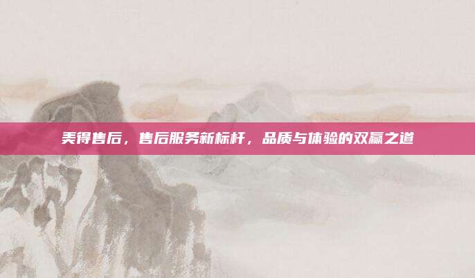 美得售后,售后服务新标杆,品质与体验的双赢之道