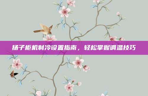 扬子柜机制冷设置指南,轻松掌握调温技巧