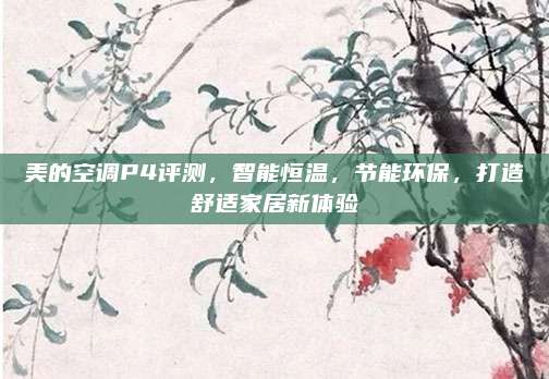 美的空调P4评测,智能恒温,节能环保,打造舒适家居新体验