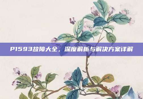 P1593故障大全,深度解析与解决方案详解