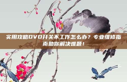 实用攻略DVD开关不工作怎么办?专业维修指南助你解决难题!