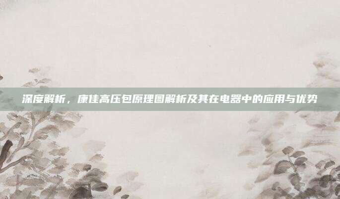 深度解析,康佳高压包原理图解析及其在电器中的应用与优势