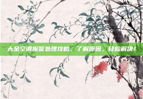 大金空调报警处理攻略,了解原因,轻松解决!