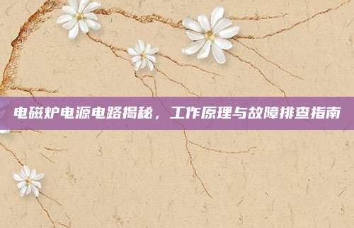 电磁炉电源电路揭秘,工作原理与故障排查指南