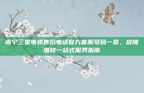 南宁三星电视售后电话官方客服号码一览，故障维修一站式服务指南