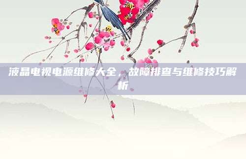 液晶电视电源维修大全,故障排查与维修技巧解析