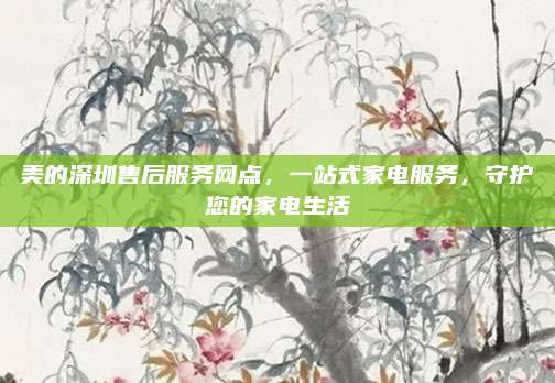 美的深圳售后服务网点,一站式家电服务,守护您的家电生活