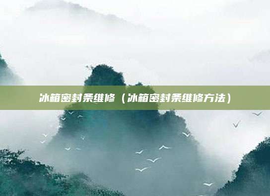 冰箱密封条维修(冰箱密封条维修方法)