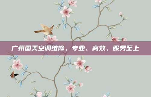 广州国美空调维修,专业、高效、服务至上