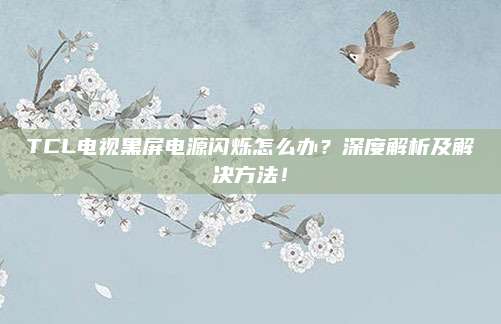 TCL电视黑屏电源闪烁怎么办?深度解析及解决方法!